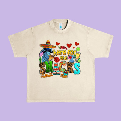 Here For The Snacks Urban Heavy Tee Designed By Adodesignshop