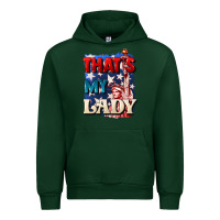 Forest Green Thats my lady 4th of july Urban Hoodie - CowGirlArtShop