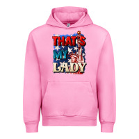 Fuchsia Pink Thats my lady 4th of july Urban Hoodie - CowGirlArtShop