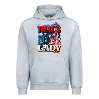Heather Grey Thats my lady 4th of july Urban Hoodie - CowGirlArtShop