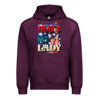 Mauve Wine Thats my lady 4th of july Urban Hoodie - CowGirlArtShop
