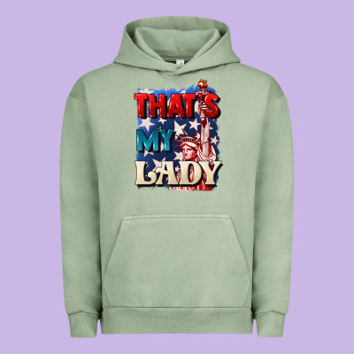 Thats My Lady 4th Of July Urban Hoodie Designed By Cowgirlartshop