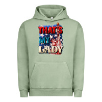 Pigment Oil Green Thats my lady 4th of july Urban Hoodie - CowGirlArtShop