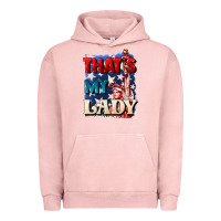 Pigment Salmon Thats my lady 4th of july Urban Hoodie - CowGirlArtShop