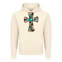 Vintage Artic cowhide gemstone  cross Vintage Hoodie - JahusDesignShop