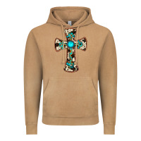 Vintage Camel cowhide gemstone  cross Vintage Hoodie - JahusDesignShop