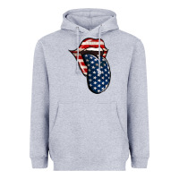 Heather Grey American Toungue for 4th of July Heavyweight Hoodie - Bettercallsaul