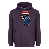 Plum American Toungue for 4th of July Heavyweight Hoodie - Bettercallsaul