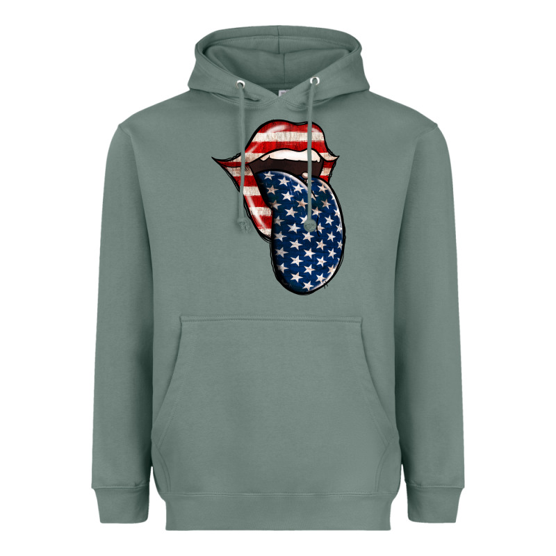 American Toungue For 4th Of July Heavyweight Hoodie by Bettercallsaul | Teevron