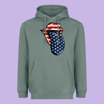 American Toungue For 4th Of July Heavyweight Hoodie Designed By Bettercallsaul