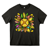 Asphalt lemon sunflower Heavy Core Tee - texasbilliewilder