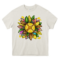 Lemon Sunflower Heavy Core Tee | Teevron