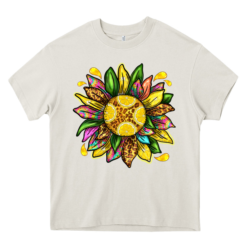 Lemon Sunflower Heavy Core Tee by texasbilliewilder | Teevron