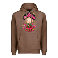 Chestnut Mexican Girl Premium Hoodie - texasbilliewilder