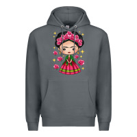 Rock Mexican Girl Premium Hoodie - texasbilliewilder