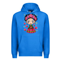 True Royal Mexican Girl Premium Hoodie - texasbilliewilder