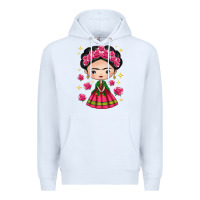 White Mexican Girl Premium Hoodie - texasbilliewilder