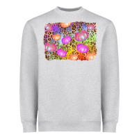 Heather Grey colourful pumpkin background Heavyweight Sweatshirt - AdoDesignShop