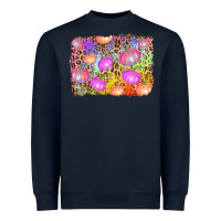 Navy colourful pumpkin background Heavyweight Sweatshirt - AdoDesignShop