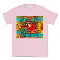 Bubblegum Pink just a girl who loves ladybugs Classic Tee - LillyAllenDesigns