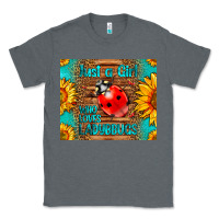 Charcoal Heather just a girl who loves ladybugs Classic Tee - LillyAllenDesigns
