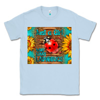 Dusty Blue just a girl who loves ladybugs Classic Tee - LillyAllenDesigns