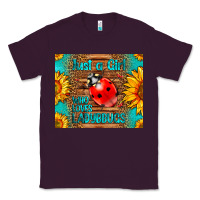 Plum just a girl who loves ladybugs Classic Tee - LillyAllenDesigns