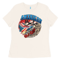 Bone American babe Ladies Tee - Zillion Design Studio
