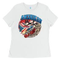 White American babe Ladies Tee - Zillion Design Studio