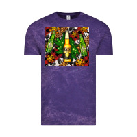 Cloud Purple beer bottles with golden snow Vintage Tee - AdoDesignShop