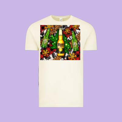 Beer Bottles With Golden Snow Vintage Tee Designed By Adodesignshop