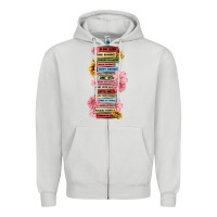 Floral Books Zipper Hoodie | Teevron