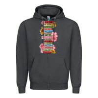 Smoke floral books Zipper Hoodie - MaliasSmallBusiness