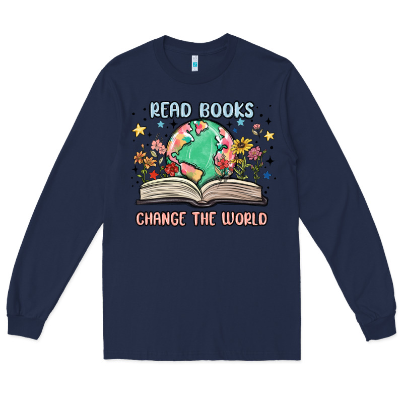 Book Lover Long Sleeve Tee by MaliasSmallBusiness | Teevron