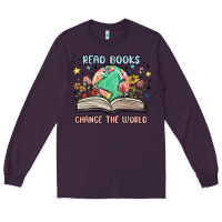 Plum book lover Long Sleeve Tee - MaliasSmallBusiness