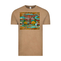 Vintage Coffee camping is my happy place Vintage Tee - Artiststas