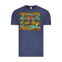 Vintage Denim camping is my happy place Vintage Tee - Artiststas