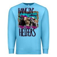 Ocean Blue Hangin With My Heifers Premium Sweatshirt - Bettercallsaul