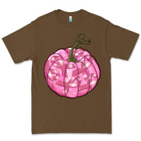 Cacao pink pumpkin with breast cancer ribbons Premium Tee - RanaPortraitStore
