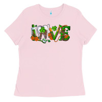 Bubblegum Pink Dental Love St. Patricks Day Ladies Tee - RanaPortraitStore