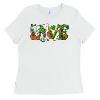 White Dental Love St. Patricks Day Ladies Tee - RanaPortraitStore