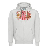 Dove Grey mexican desert ghosts Zipper Hoodie - MaliasSmallBusiness