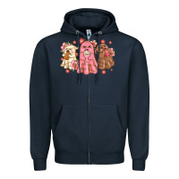 Navy mexican desert ghosts Zipper Hoodie - MaliasSmallBusiness