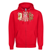Red mexican desert ghosts Zipper Hoodie - MaliasSmallBusiness