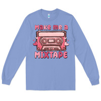 Colony Blue make me a mixtape Long Sleeve Tee - MaliasSmallBusiness