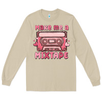 Mushroom make me a mixtape Long Sleeve Tee - MaliasSmallBusiness