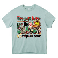 Arona i'm just here for the snacks #softball sister Heavy Core Tee - Zillion Design Studio