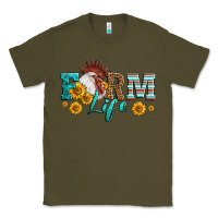 Army Green Western Farm Life Rooster Head Classic Tee - LillyAllenDesigns