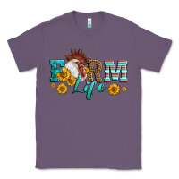 Lavender Western Farm Life Rooster Head Classic Tee - LillyAllenDesigns