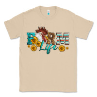 Mushroom Western Farm Life Rooster Head Classic Tee - LillyAllenDesigns